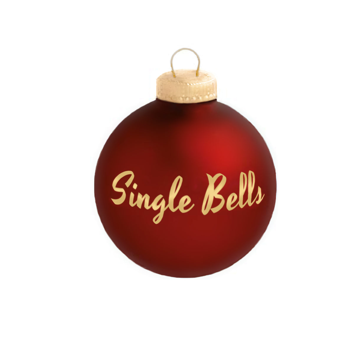 Christbaumkugel "Single Bells"