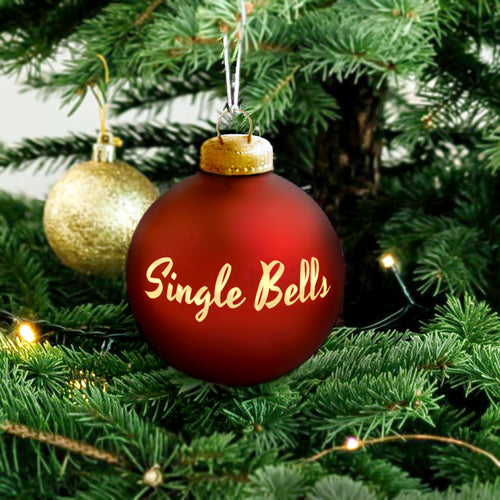 Christbaumkugel "Single Bells"